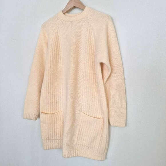 Soft Cozy Vintage Wool Long Sweater with Pockets - Picture 3 of 10